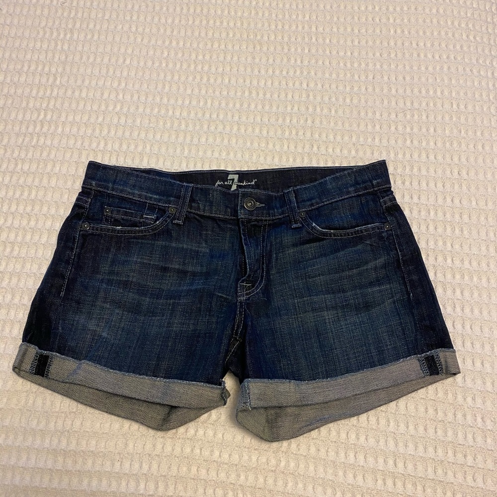7 for all mankind cuffed shorts